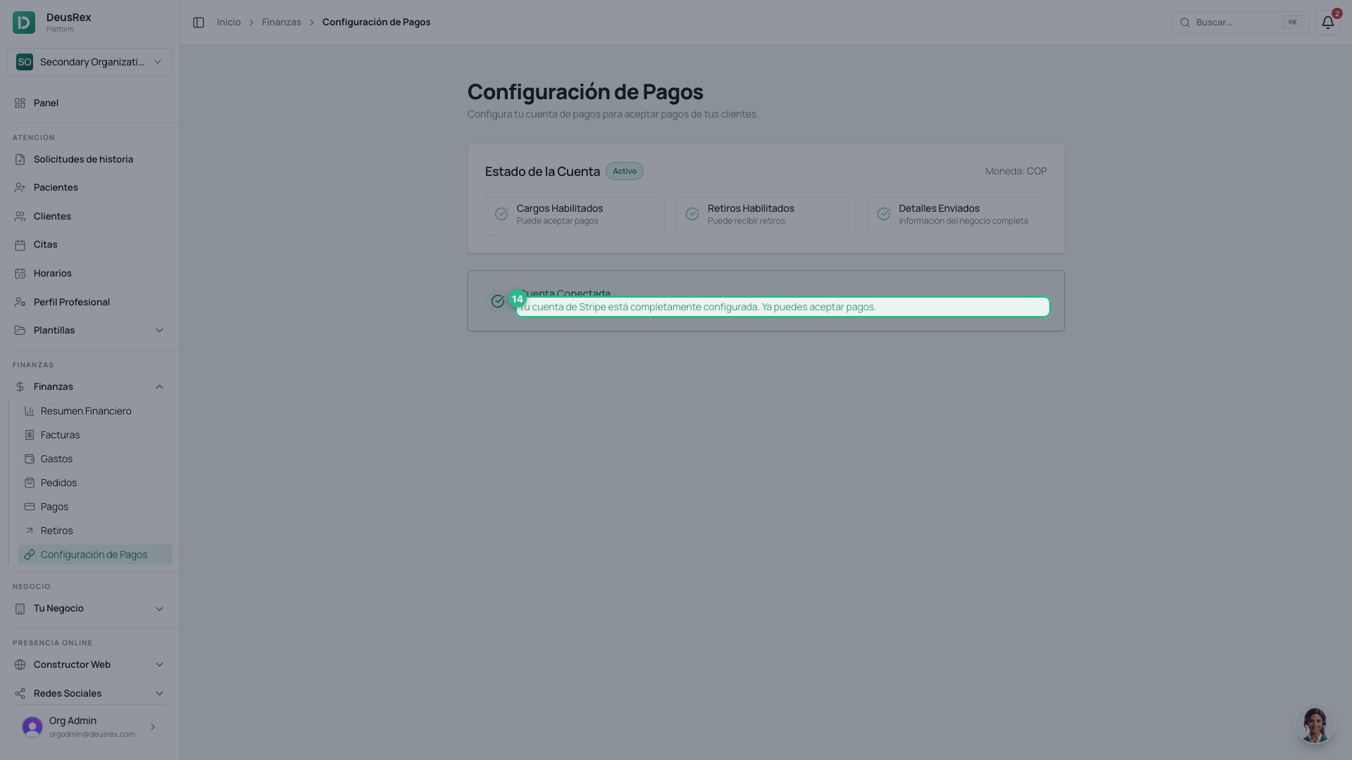 Cuenta conectada