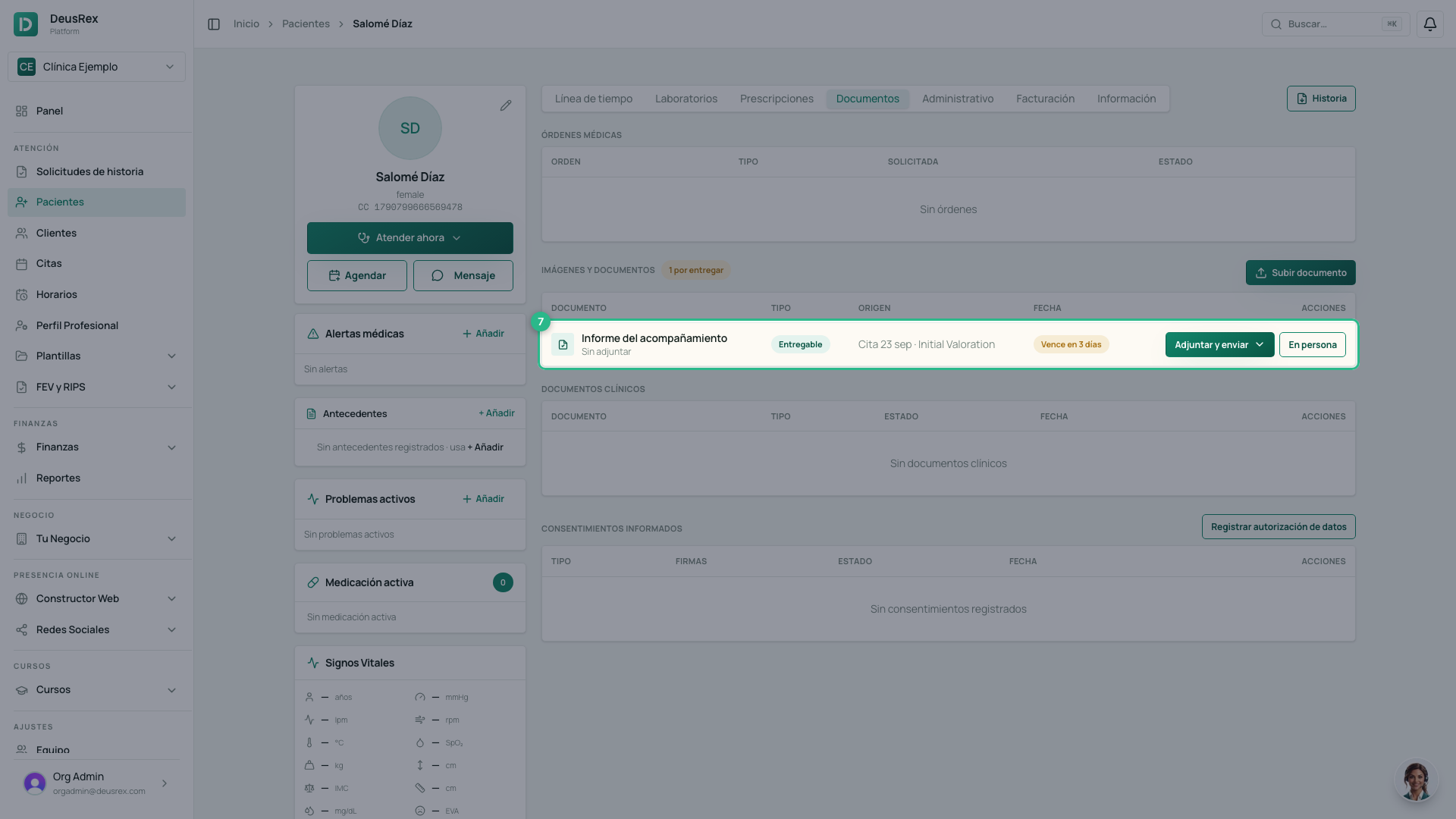 El entregable en Imágenes y documentos
