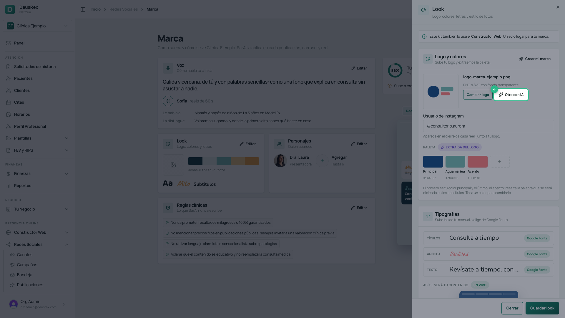 Crear o cambiar el logo con IA